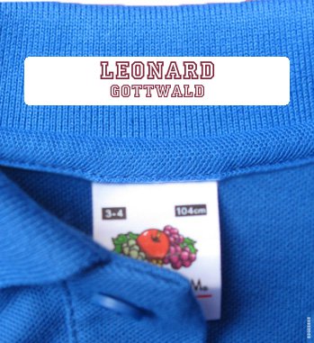 Iron On Clothing Labels Free Shipping